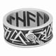 thumbnail image 1 of Anillo de Titanio Vikingo Valknut Brujula Hombre 2021, 1 of 3