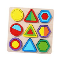Magideal - Rompecabezas De Clasificación De Formas De Madera, Colorido, Educativo, Actividad De Aprendizaje, Juguete Sensorial, Tablero Para Niños Y Niña Estilo C
