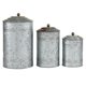 thumbnail image 1 of Tarros decorativos deco 79 juego de 3, 30 cm, gris galvanizado, 1 of 9