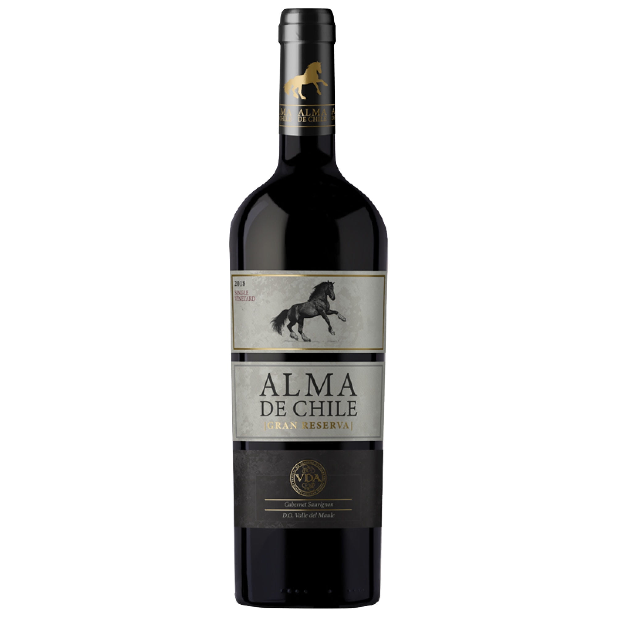 Vino Tinto Gran Reserva Cabernet Sauvignon Botella 750 ml Alma de Chile