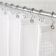 thumbnail image 1 of Cortina de ducha GORILLA GRIP Waffle 72x72 de tela blanca, 1 of 8