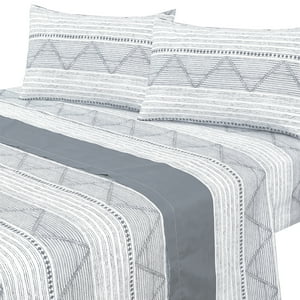 Mallorca - Juego De Sábanas T144 King Napoli Gris