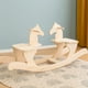 thumbnail image 2 of Mecedora Doble de Madera para Niños con Forma de Caballito, 2 of 3