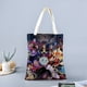 thumbnail image 2 of Villains Bolso de tela con estampado de lienzo para mujer, bolsa de compras reutilizable y estética, con cremallera interior, regalo para mujer, 35 × 40 cm., 2 of 6