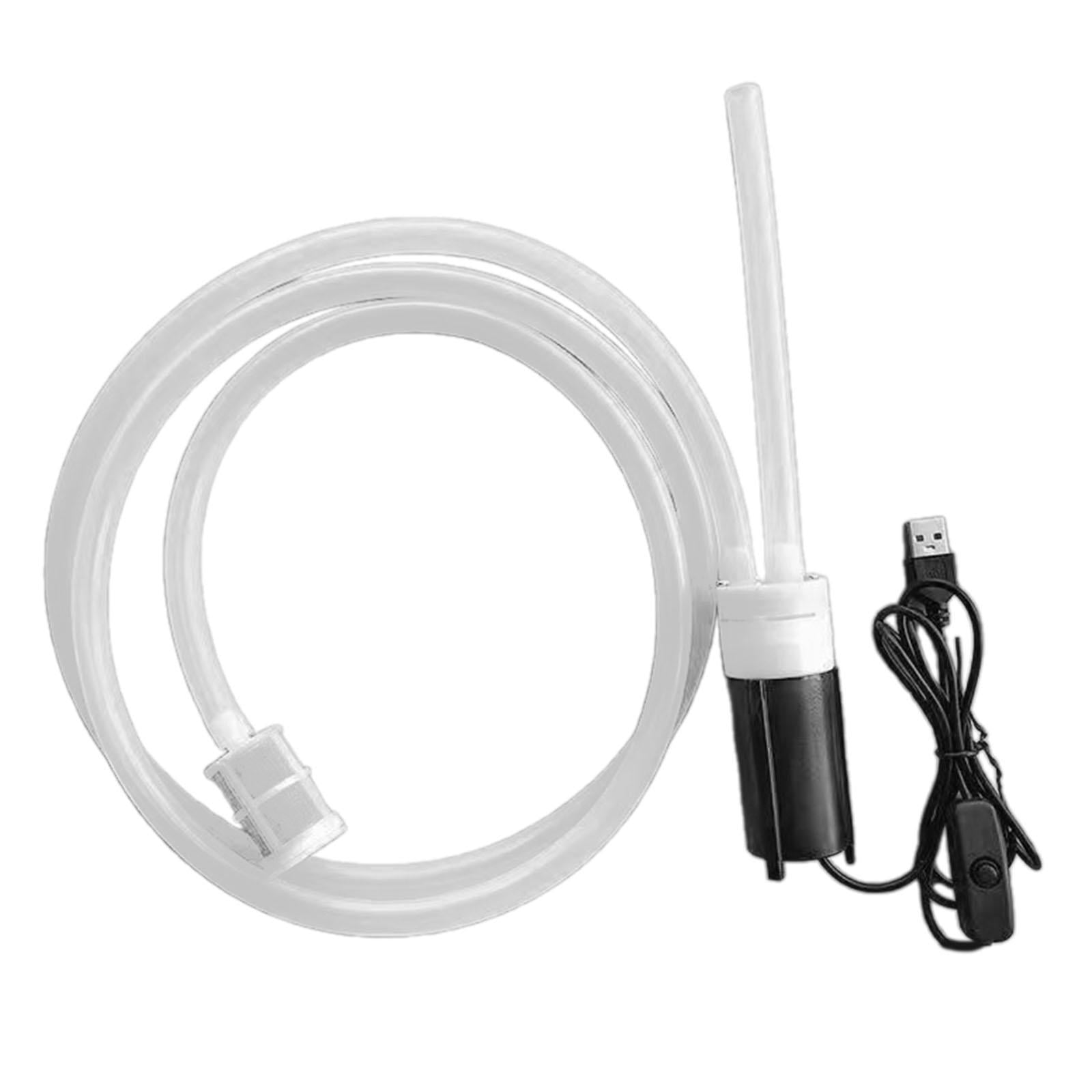 Magideal - Bomba De Succión Autocebante Bomba De Sifón Para Cerveza Bomba De Transferencia De Agua Líquida Tubo De Sifón Para Cerveza Bomba De Vino Eléctrica Usb Juego De 15 Metros.