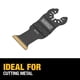 thumbnail image 3 of Cuchilla oscilante DEWALT Dwa4209 Titanium Metal Black, 3 of 6