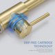 thumbnail image 4 of Grifo de cocina AIMADI Gold con pulverizador desplegable cepillado, 4 of 7