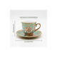 thumbnail image 2 of Set Juego De Tazas Y Platos De 12 Piezas Porcelana Fina Verde, 2 of 4