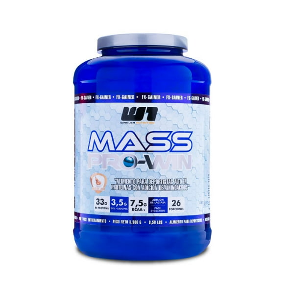 Ganador de Peso Mass Pro Win 3,9 Kgs. sabor Dulce de leche