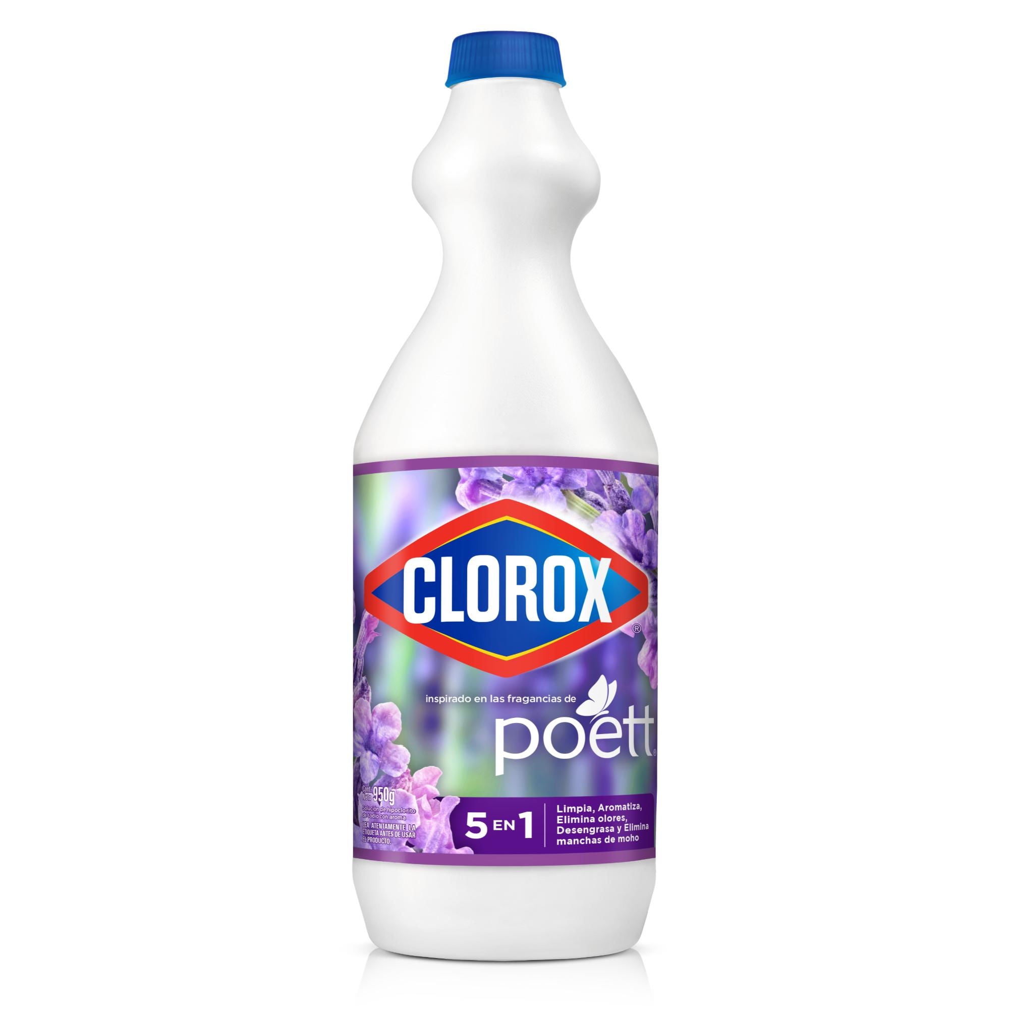 Cloro Triple Acción Líquido Flores De Lavanda Botella 950 g Clorox