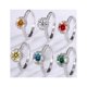 thumbnail image 2 of Anillos de Moissanita de Oro Blanco de 18K de 1 Quilate para Mujer Regalo Color D VVS1 Anillos de Diamante Anillos de Plata Esterlina S925 Joyería Anillos de Compromiso de Moissanita con Certificado, 2 of 8