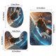 thumbnail image 3 of Percy Jackson Juego de 3 alfombras de baño de coral fleece: tapete de baño + alfombra de inodoro en forma de U + funda de tapa de inodoro en forma de O, 3 of 6