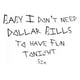 thumbnail image 1 of Decomural Dollar Bills Sia Song Lyrics WS-44058, 1 of 2
