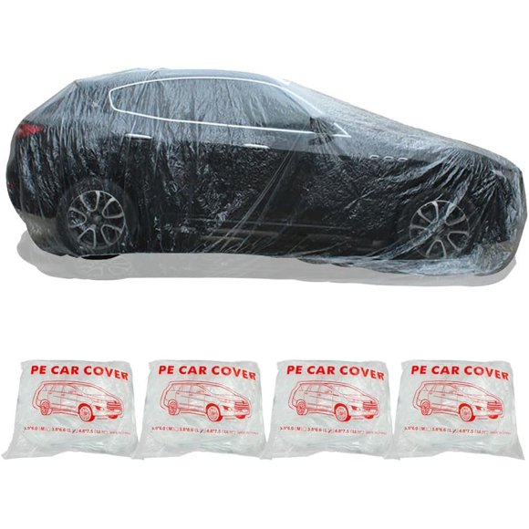 Cobertura para coche MouJeHom 3,6 m x 6,7 m, paquete de 4 desechables