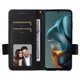 thumbnail image 3 of Funda Cartera para Motorola MOTO E15 4G Tapa Flip con Ranuras y Soporte Negro, 3 of 5