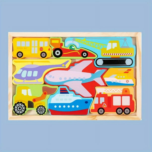 Children's Animal Fruit Creative Theme Three-dimensional Puzzle Building Blocks Kindergarten Children's Intelligence Early Education Toy Puzzle