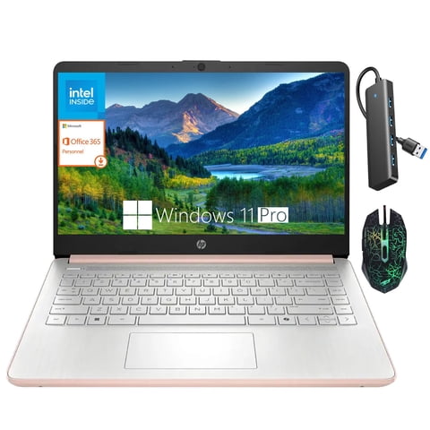 Notebook Hp 14"" Intel N150 4Gb 128Gb Wi‑Fi 6 Rose Gold