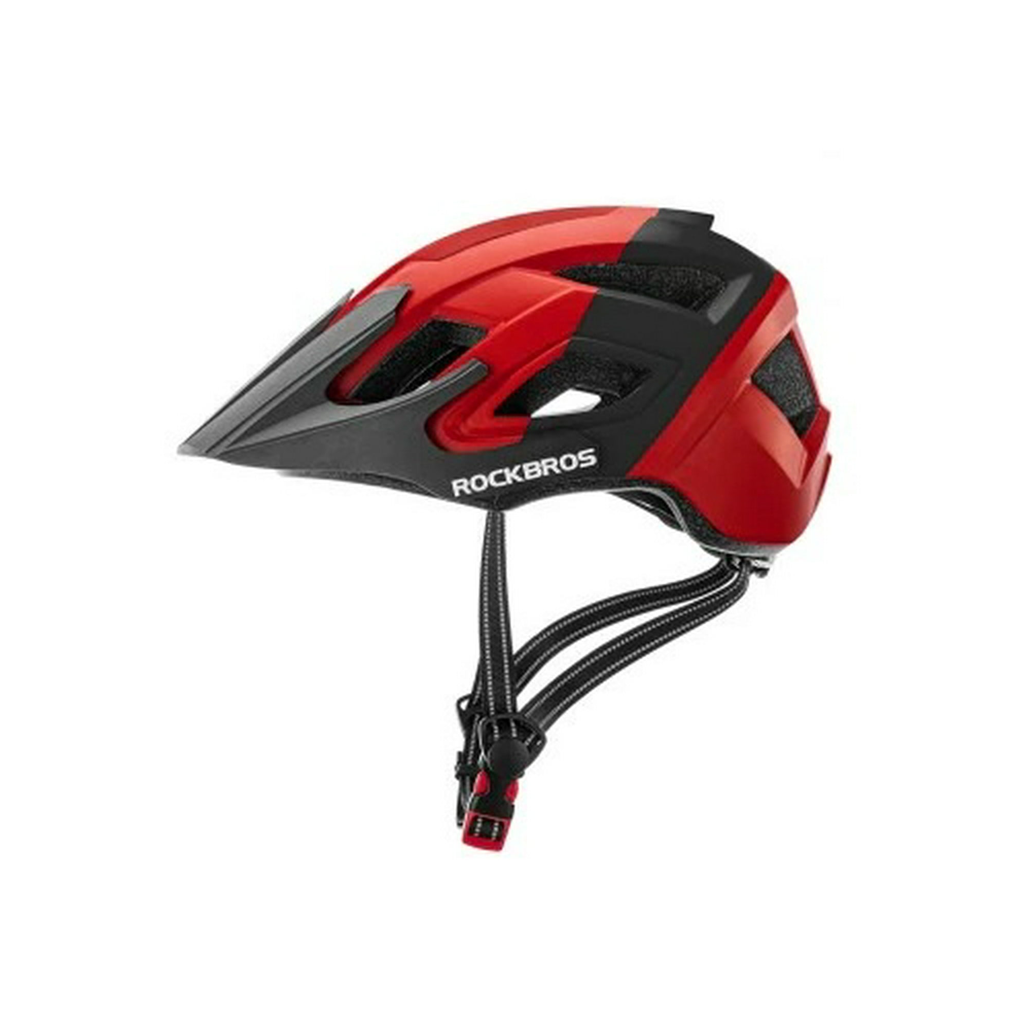 Vipnetwork - Casco Bicicleta Adulto Rockbros Rojo Negro