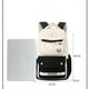 thumbnail image 2 of College Student Double Backpack Schoolbag Korean Version Fashion Backpack Niche Large Backpack High Value Female Laptop bag, 2 of 3