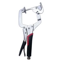 Magideal - Abrazadera De Cara De Metal, Abrazadera De Agujero De Bolsillo, Fijación De Liberación Rápida, Dos Formas, Abrazadera C De Carpintería De 11,81 Pulgad