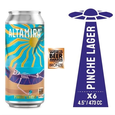 Cerveceria Altamira - Cerveza Altamira Pinche Lager 6X473Cc