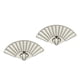 thumbnail image 3 of 2 Cierres Giratorios Para Bolsos De Cuero, Manualidades, Color Plata, 3 of 5