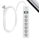thumbnail image 2 of Cable de extensión Surge Protector GE de 6 salidas, 800 julios y 10 pies, 2 of 7