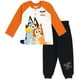 thumbnail image 1 of Conjunto de ropa Bluey Bingo, camiseta y pantalones Henley para niños pequeños, 1 of 3