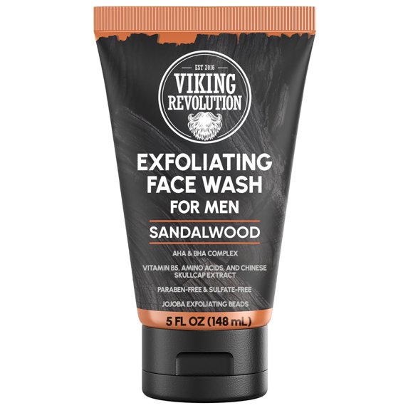 Limpiador Facial Exfoliante Viking Revolution 148 ml Sándalo AHA BHA para Hombres