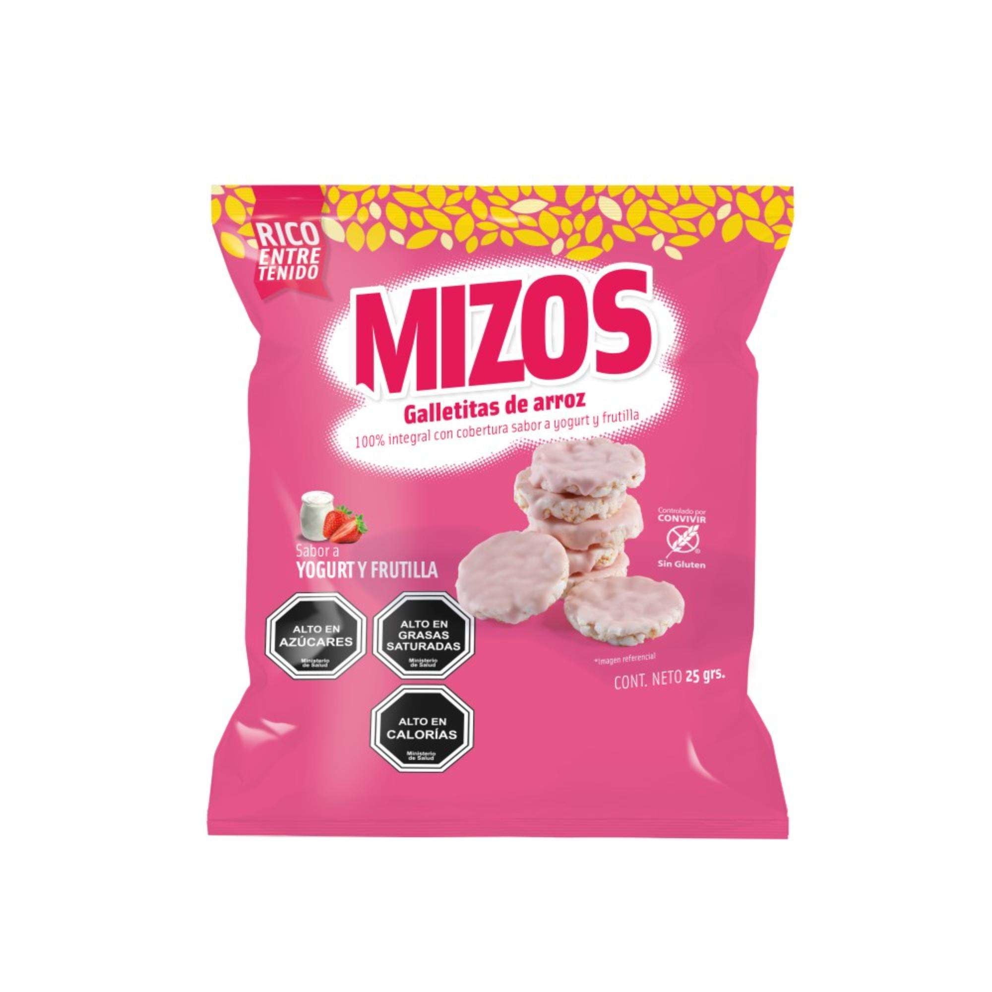 Galleta De Arroz Mizos Yogurt Frutilla