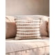 thumbnail image 4 of Juego De 2 Fundas De Cojin 45cmx45cm A Rayas Beige Con Burdeo, 4 of 4