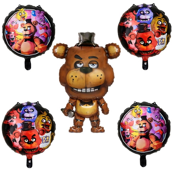 Globos para fiesta GeRRiT 5 piezas Five Nights at Freddy's