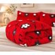 thumbnail image 3 of Cubrecama de Invierno Plush con Chiporro King Color Rojo Floral  RS1002, 3 of 3