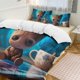 thumbnail image 1 of GrootCartoon Collection 3-Piece Comforter Set, Personalized Bedding Decor for Kids And Teens Bed Sheets, 1 of 5