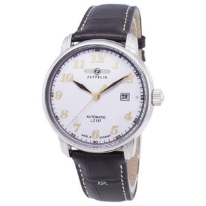 Zeppelin - Reloj Para Hombres De Acero Inoxidable Con Correa De Cuero
