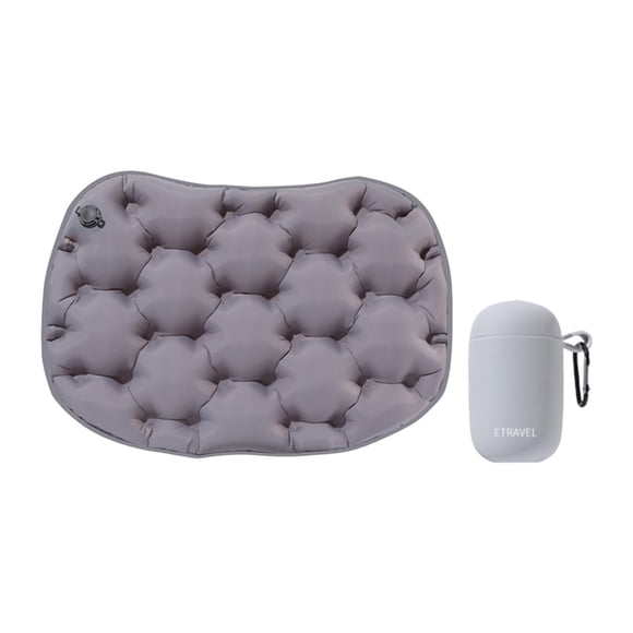 Cojín Inflable Plegable Para Asiento, Ideal Para Deportes Al Aire Libre, Pesca, Color Gris