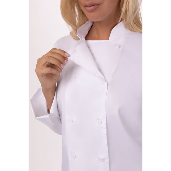 Chaqueta de Chef Marbella para Mujer - Blanca/L | Chef Works