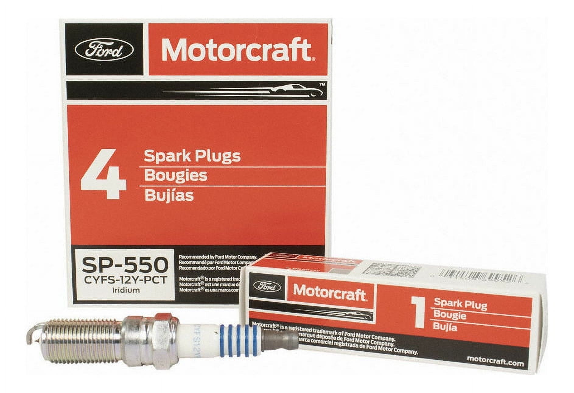 Motorcraft - Juego 4 Bujías Ford Escape: 1.5 Ecoboost. 2020 Original