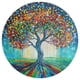 thumbnail image 3 of Árbol de la Vida Alfombra Redonda de Felpa Coral, Antideslizante, No Desprende Pelusas, Lavable y Duradera para Salón, Dormitorio y Habitación de Niños 60cm, 3 of 6