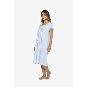 Lady Genny - Camisa De Dormir Floral Algodón Suave