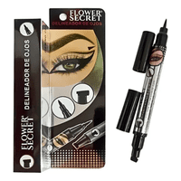 Delineador Liquido Negro Punta Plumón Flower Secret