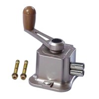 Magideal - Percha Elevadora Manivela Accesorio Colgador Pieza Sustitución Aluminio Aleación Larga Vida Útil Adecuado Para Reparación Interior Exterior Manualidad Oro Champán