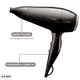 thumbnail image 2 of SECADOR DE CABELLO DIAMOND CERAMIC STD 220 NEGRO GAMA, 2 of 2