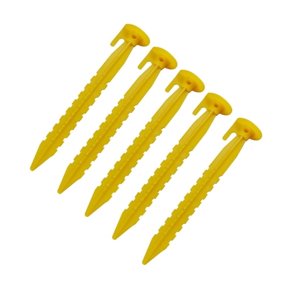 5 estacas para tienda de campaña, estacas ligeras para el suelo, estacas para jardín, anclaje para clavos en el suelo, clavos para tiendas de campaña, 20cm Dentado
