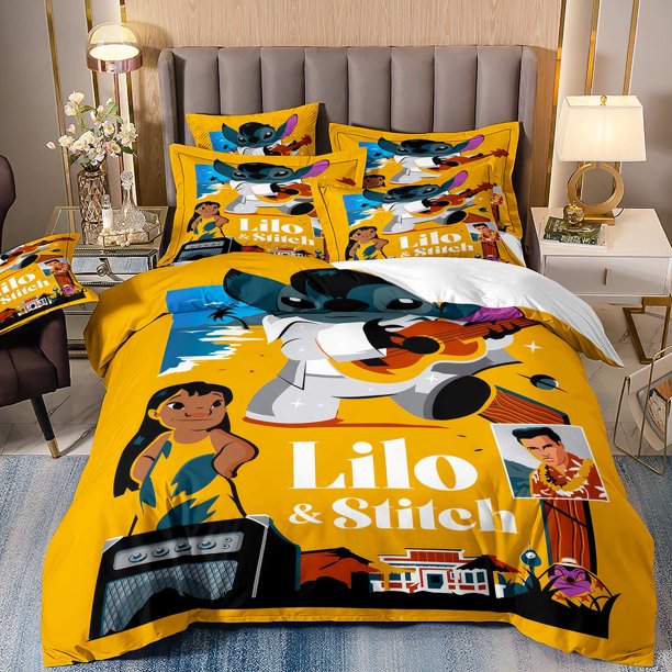 Stitch Bedding Sets Comforter Quilt Bed Cover Duvet Cover Pillow Case 2-3 Pieces Sets Kids Adult Size Bedroom Home Supplies