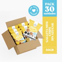 Ecovida S.A - Galleta Mini Chips Chocolate Sin Azúcar 30 Gr - Caja 30 Unid