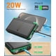 thumbnail image 3 of Cargador solar Power Bank Jinepin 46800 mAh con 3 paneles solares, 3 of 8