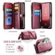 thumbnail image 3 of CaseMe Funda de Cuero para Samsung Galaxy S25 FE 6.7" Tipo Billetera [Bloqueo RFID] con Ranura para Billetes con Zíper para 10 Tarjetas, Correa de Hombro Magnética de Cuero PU Suave para Galaxy S25 F, 3 of 12