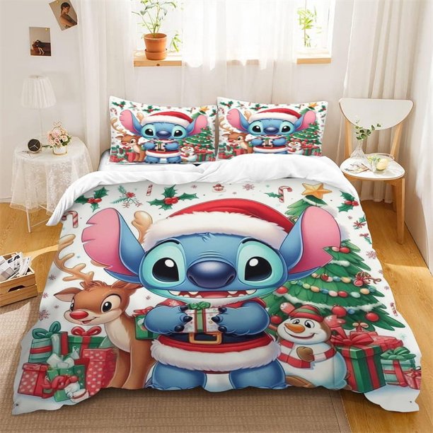 Christmas Stitch Bedding Sets Kids Duvet Cover Set With Pillowcase Twin Full Queen King Bedclothes Bed Linen For Boys Girls