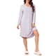 thumbnail image 1 of INSPIRE CHIC Camisones de Mujer Camisón de Manga Larga Vestido de Noche Cuello en V Vestido de Dormir Suave para Otoño Invierno 2026 L Púrpura, 1 of 6